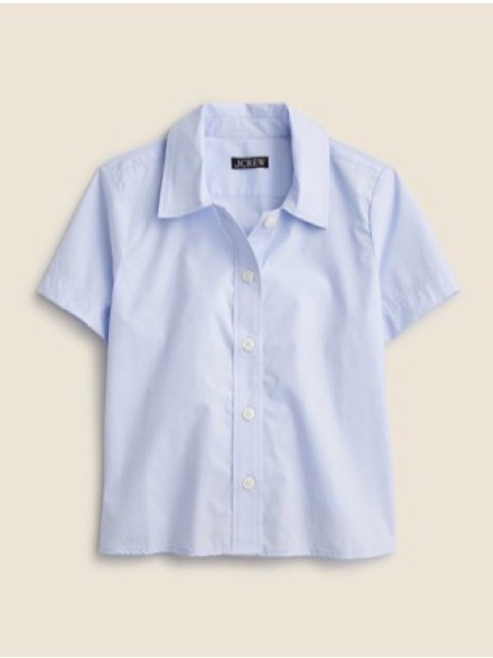 J. Crew Gamine shirt in cotton poplin in periwinkle breeze, size 8